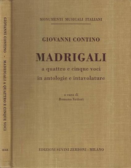 Madrigali a quattro e cinque voci - copertina