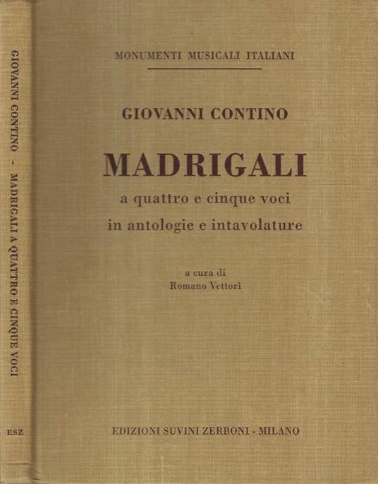 Madrigali a quattro e cinque voci - copertina