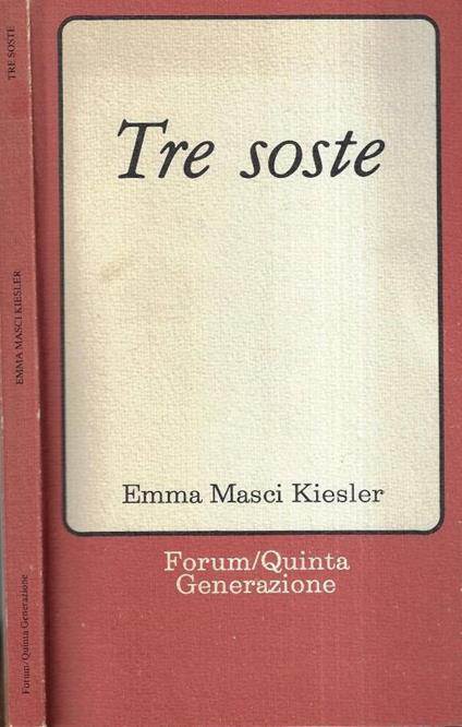Tre soste - copertina