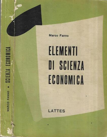 Elementi di scienza economica - copertina