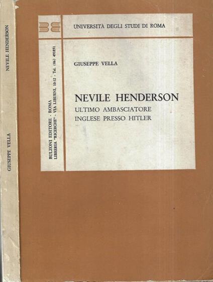 Nevile Henderson - copertina