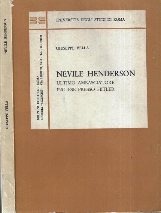 Nevile Henderson - copertina