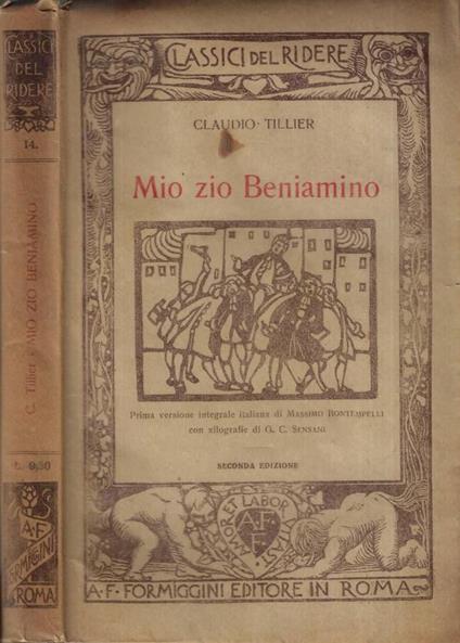 Mio zio Beniamino - copertina