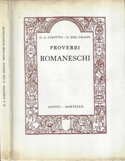 Proverbi romaneschi - copertina