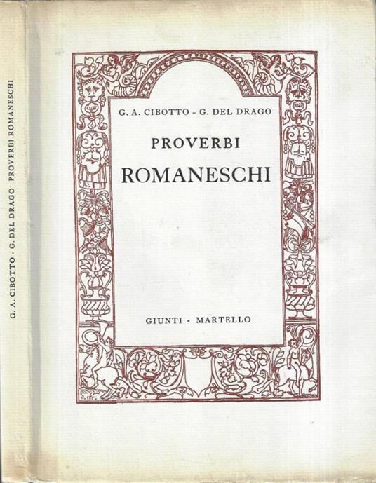 Proverbi romaneschi - copertina