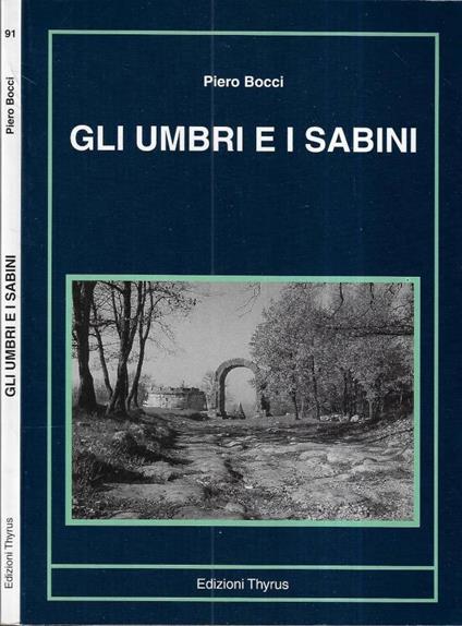 Gli umbri e i sabini - Piero Bocci - copertina