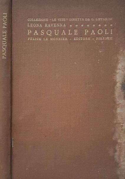 Pasquale Paoli - copertina