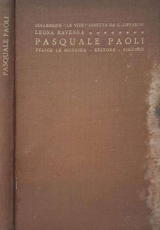 Pasquale Paoli - copertina