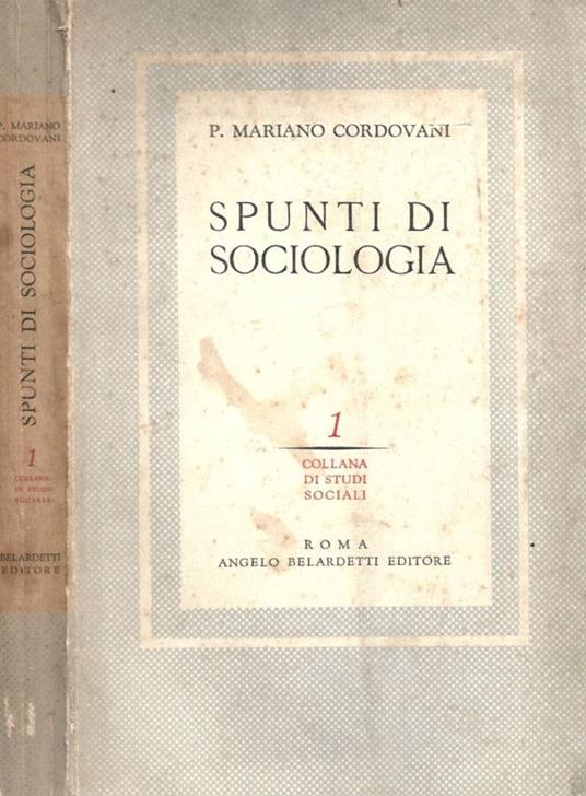 Spunti di sociologia - copertina