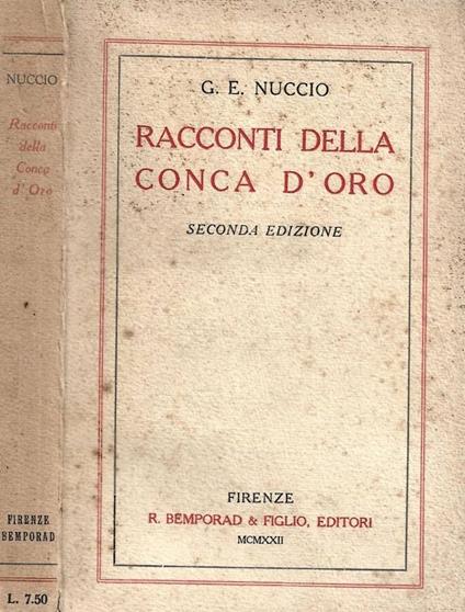 Racconti della conca d'oro - copertina