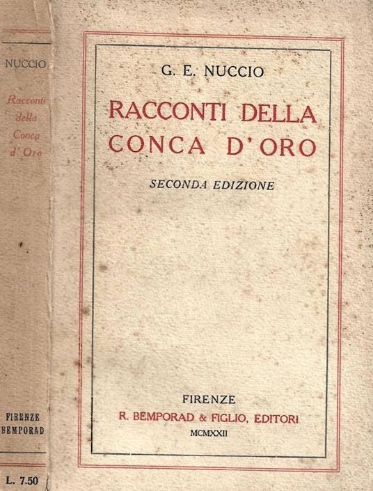 Racconti della conca d'oro - copertina