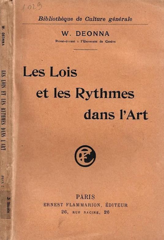 Les Lois et les Rythmes dans l'Art - copertina