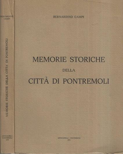 Memorie storiche della città di Pontremoli - copertina