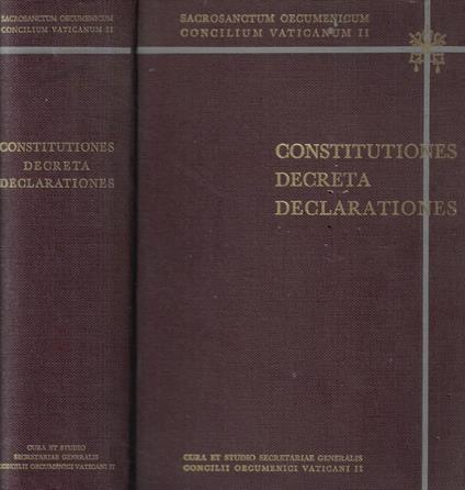 Constitutiones Decreta Declarationes - copertina