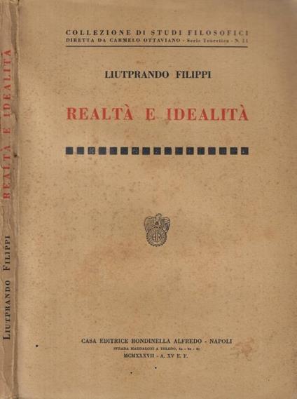 Realtà e idealità - copertina