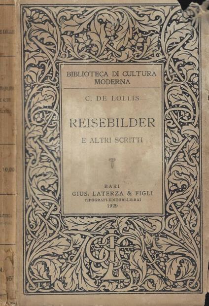 Reisebilder e altri scritti - copertina