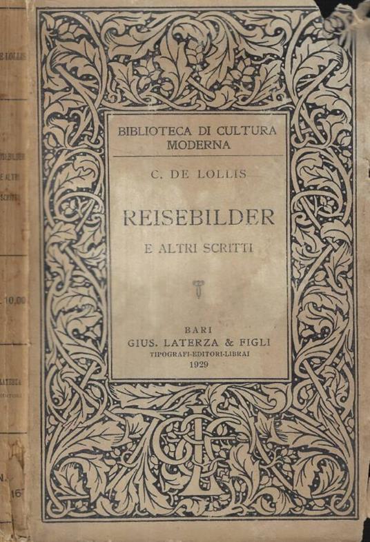 Reisebilder e altri scritti - copertina