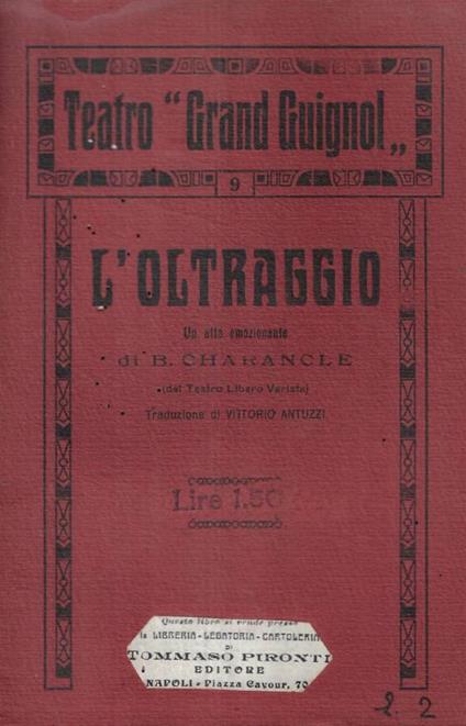 L'oltraggio - copertina