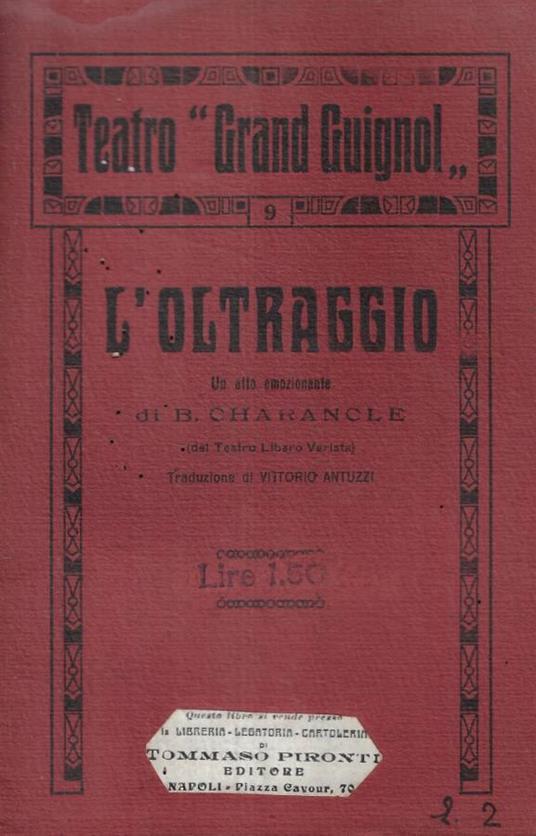 L'oltraggio - copertina