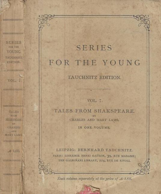 Tales from Shakespeare - copertina