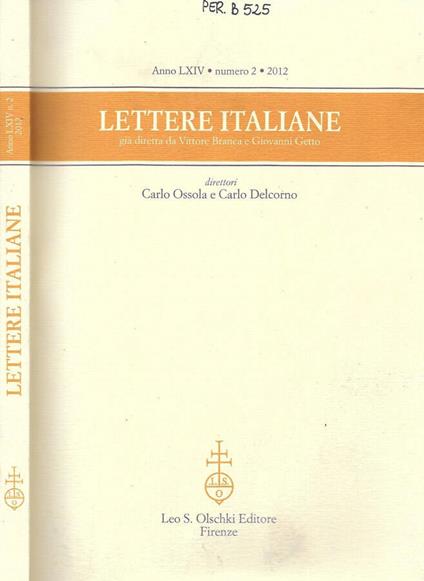 Lettere italiane - copertina