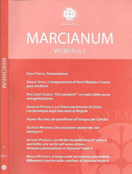 Marcianum - copertina
