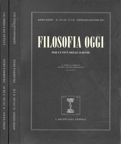 Filosofia oggi - copertina
