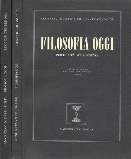 Filosofia oggi - copertina