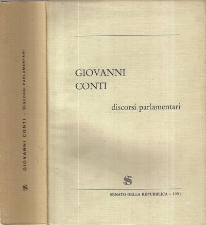 Giovanni Conti. Discorsi parlamentari - copertina
