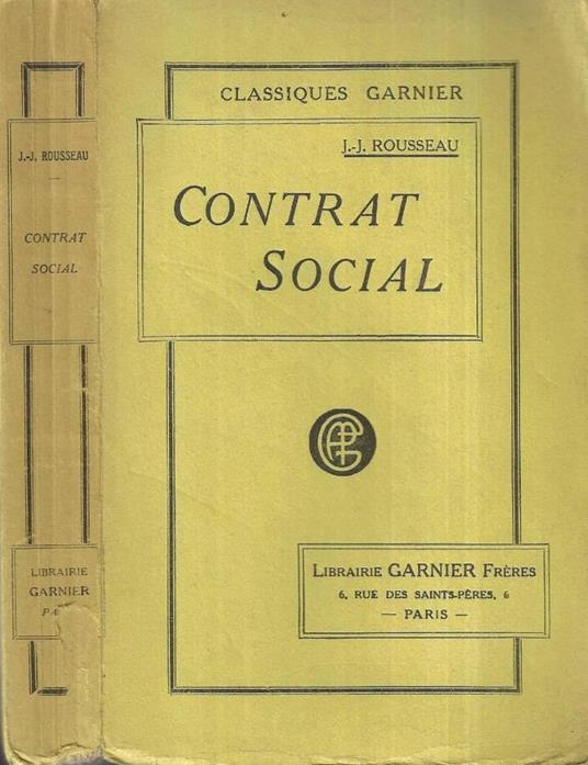 Contrat social - copertina