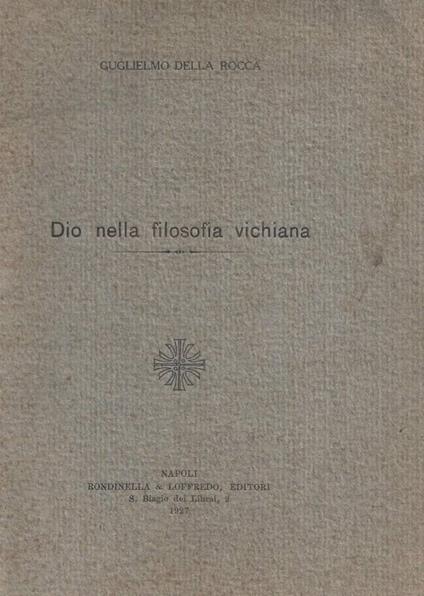 Dio nella filosofia vichiana - copertina