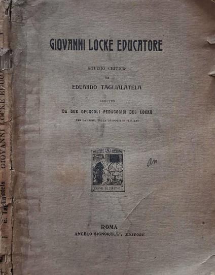 Giovanni Locke educatore - copertina