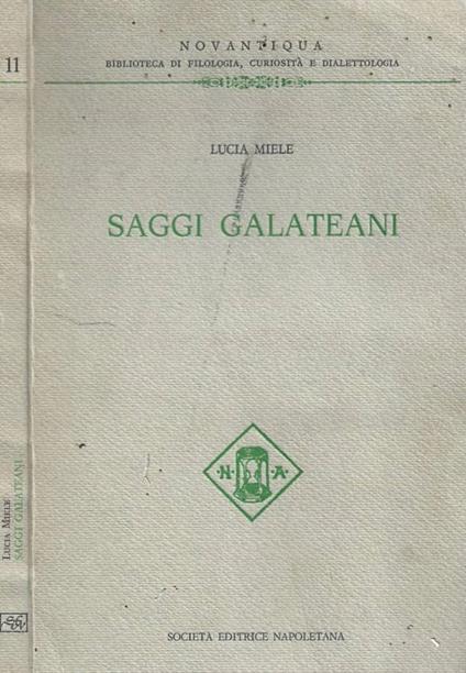 Saggi galateani - copertina
