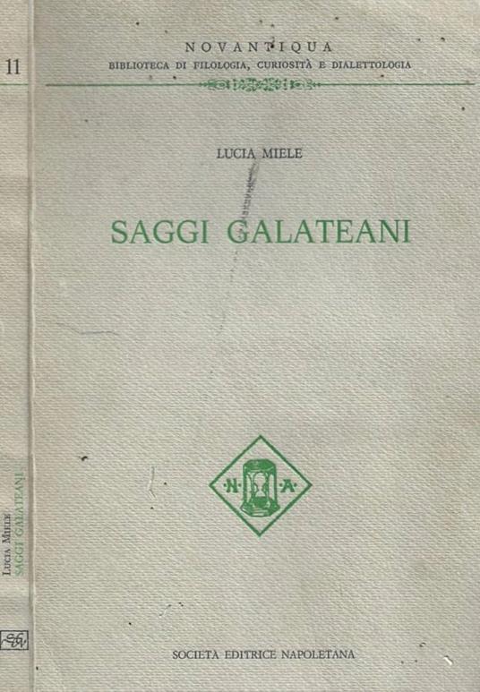Saggi galateani - copertina