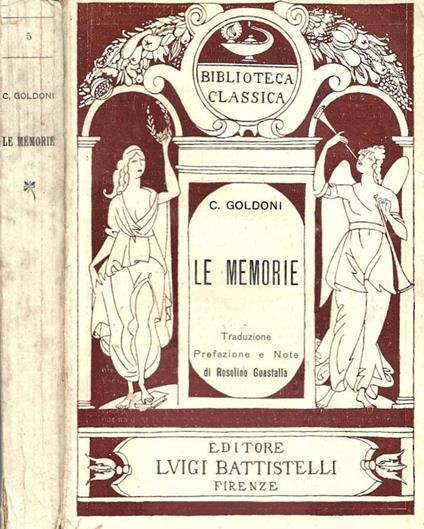 Le memorie - Carlo Goldoni - copertina