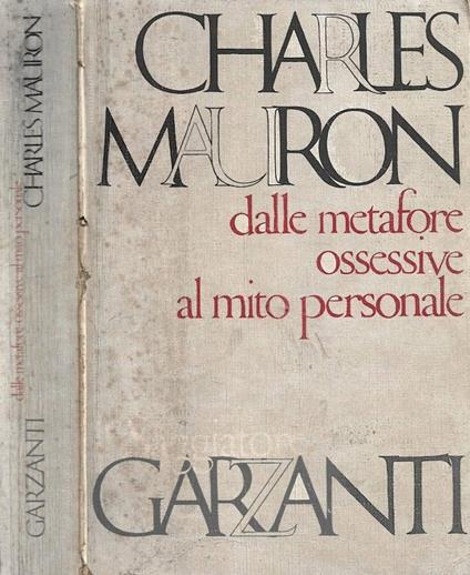 Dalle metafore ossessive al mito personale - copertina