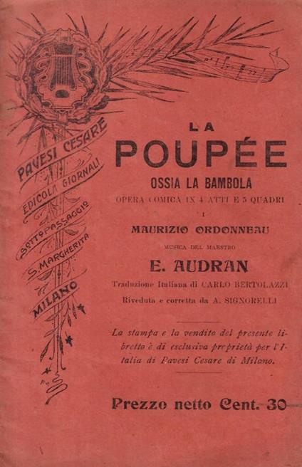La poupée ossia la Bambola - copertina