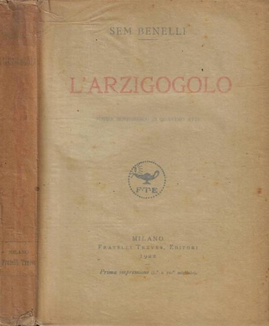 L'arzigogolo - Sem Benelli - copertina