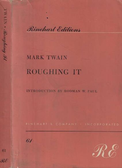 Roughing it - Mark Twain - copertina