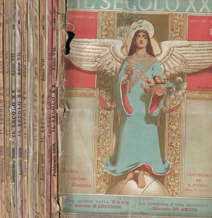 Il secolo XX dal n. 1 al n. 11 Anno 1908 - copertina