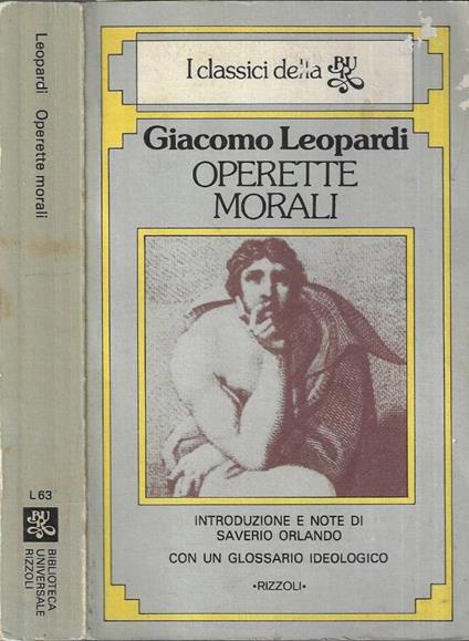 Operette morali - Giacomo Leopardi - copertina