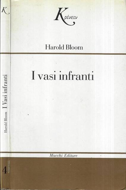 I vasi infranti - Harold Bloom - copertina