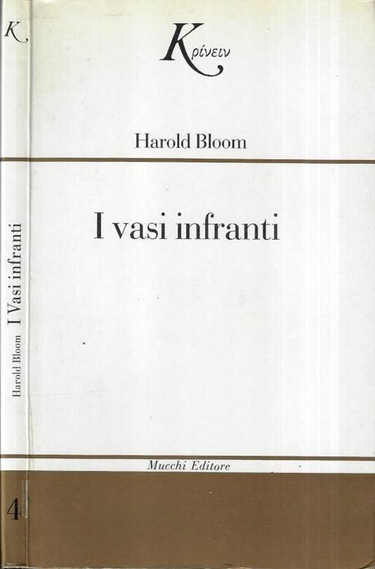 I vasi infranti - Harold Bloom - copertina