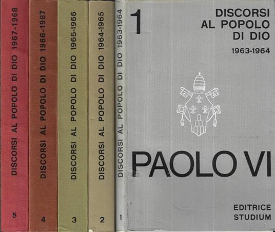 Discorsi al popolo di Dio Vol. 1 - 2 - 3 - 4 - 5 - copertina