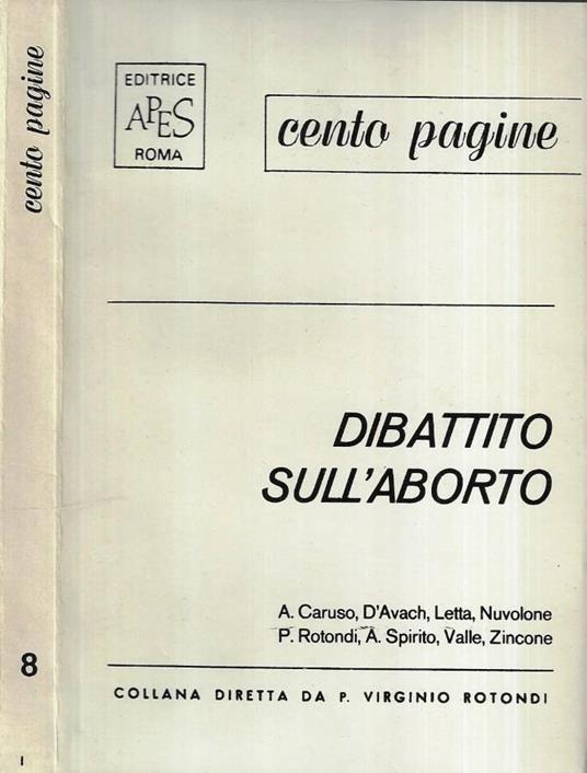 Dibattito sull' aborto - copertina