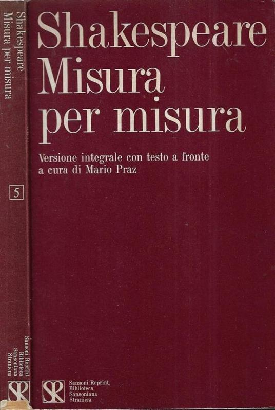 Misura per misura - copertina