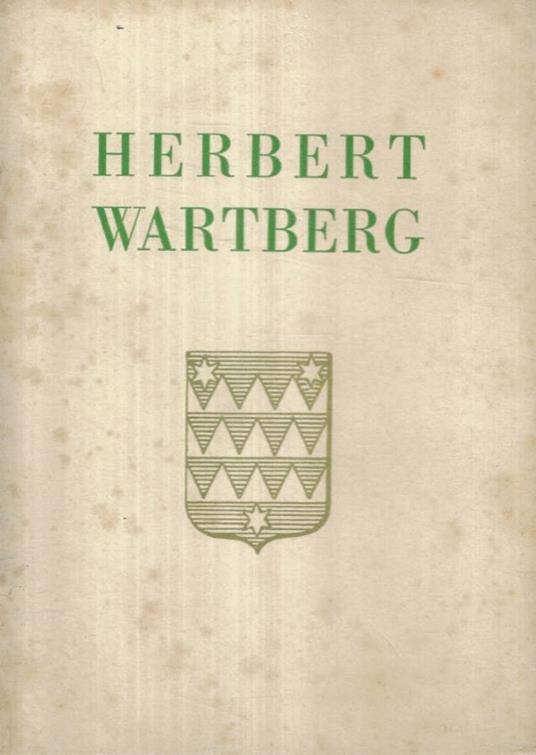 Mostra personale dello scultore Herbert v. Wartberg - copertina