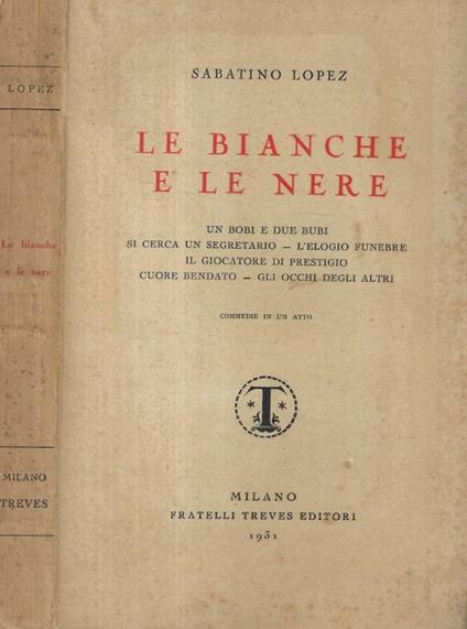 Le bianche e le nere - copertina