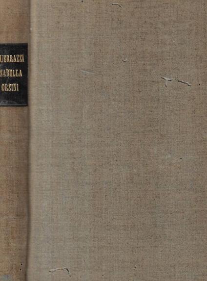 Isabella Orsini - copertina