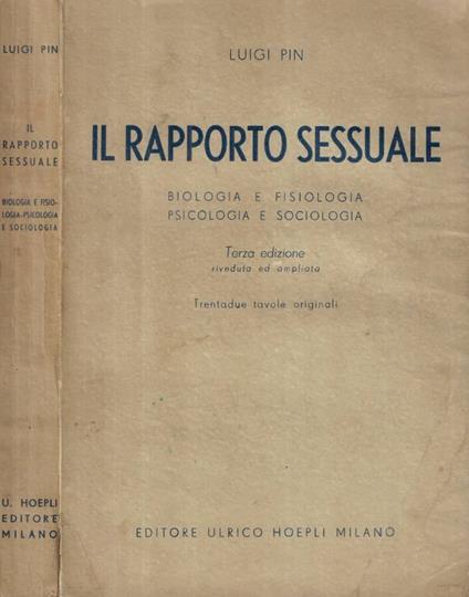 Il rapporto sessuale - Luigi Pin - copertina